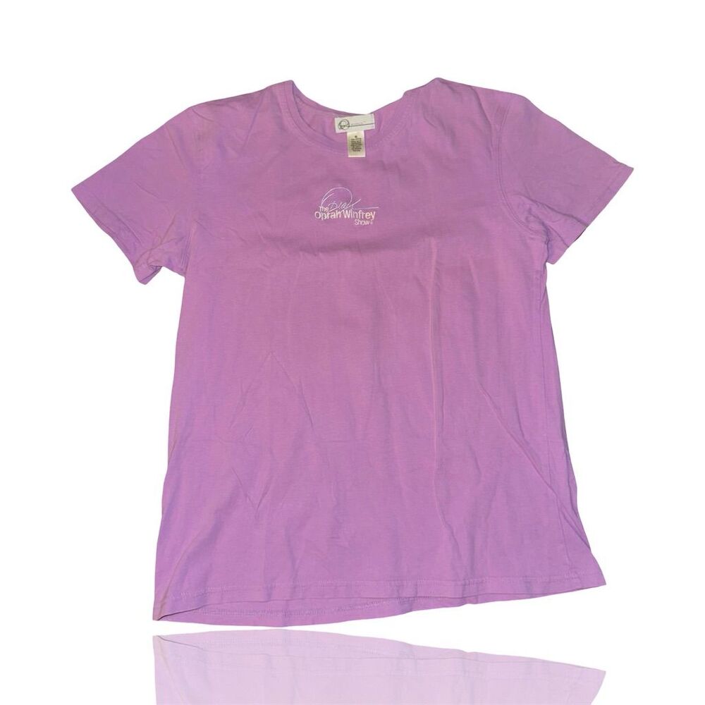 Oprah Winfrey Show VINTAGE embroidered Purple Graphic Tee Women’s Medium: